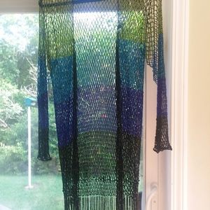 Chicos beaded sweater, duster